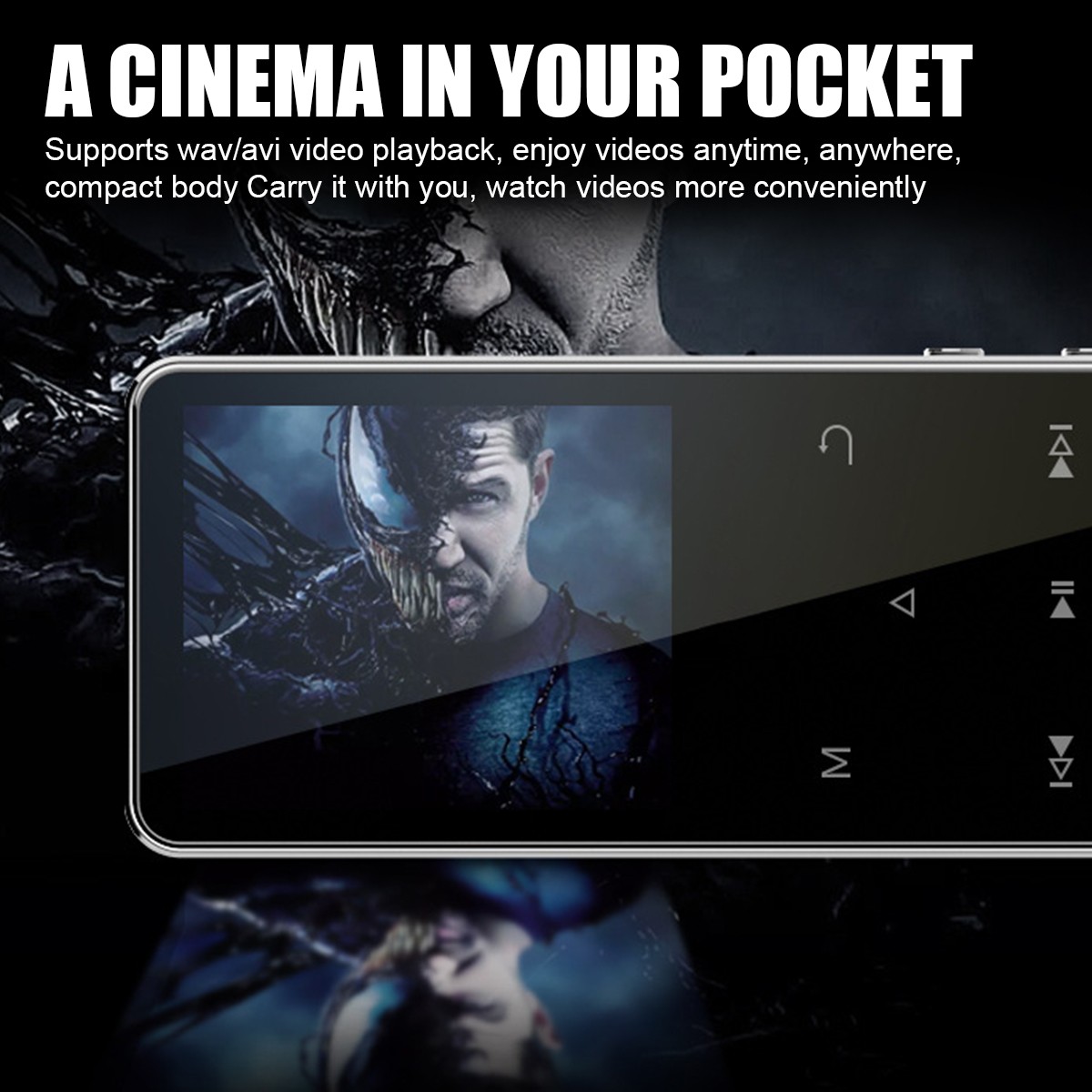 Portable MP3 Player with FM Radio Recorder 128GB Expandable Storage 24H Playback