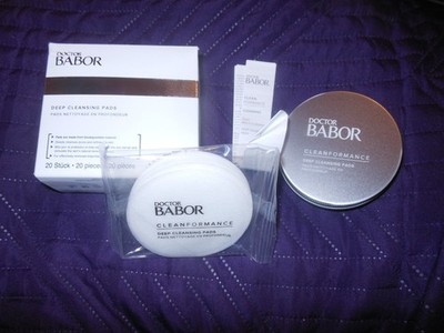DOCTOR BABOR DEEP CLEANSING PADS 20 PIECES + TIN VEGAN REFINE THE SKIN NIB