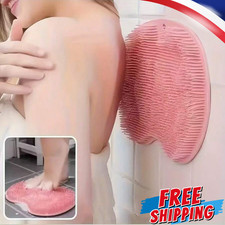 Silicone Foot Scrubber Mat for Shower Exfoliating Cleaning Massage Bath Tool UK