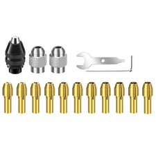 16PCS Drill Chuck Collet Set 0.5-3.2mm Shank Repair Set for Dremel Rotary Tool