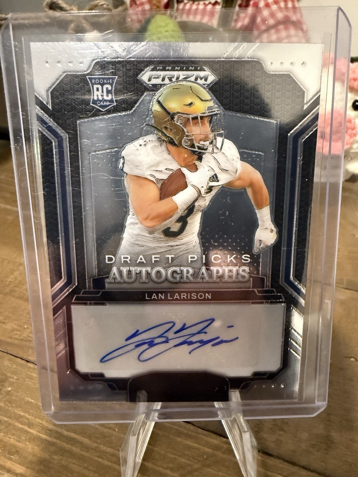 2025 Panini Prizm Draft Picks Lan Larison Draft Picks Auto Silver #DPA-LLN RC