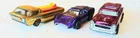 Lot of 3 Redline Hot Wheels. Deora w/Boards, Ford J Car,  Purple Classic Nomad