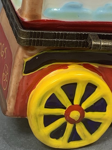 Trinket Box Dans Hotdog Cart Hotdog Inside Red Hots Hinged Trinket Box - Picture 13 of 23