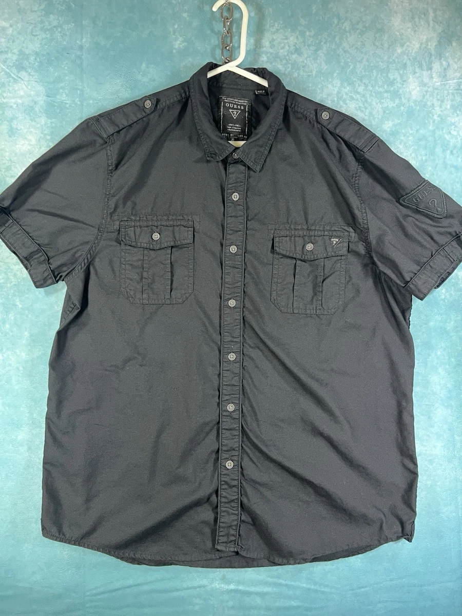 Y2K DE COLECCIÓN ADIVINA Negro Sólido DE COLECCIÓN Para Hombre XL