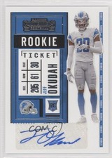 2020 Panini Contenders Rookie Ticket Variation Jeff Okudah #143 Auto 0m0