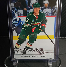 Upper Deck Young Guns Hunter Haight #475 2025-26 Wild NHL Ice Hockey Card