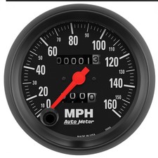 Autometer 2694 Z-series Speedometer Gauge Mechanical 0-160mph 3-38