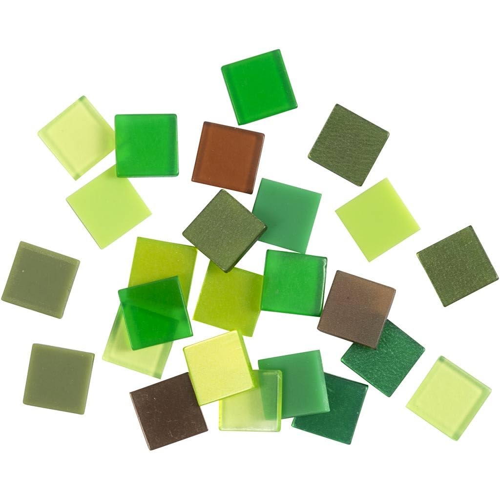 Mini Mosaic size 10x10 mm green harmony 25 g 2990₽