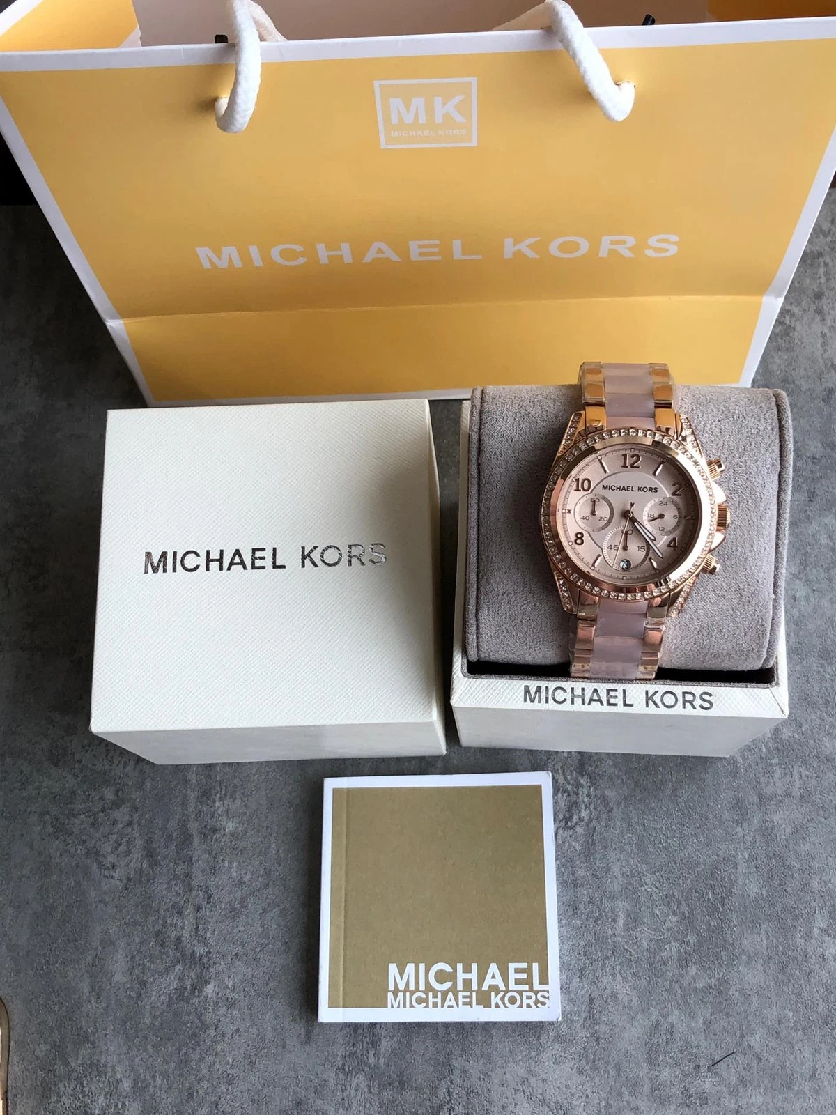 OROLOGIO DONNA MICHAEL KORS MK5943 CINTURINO ORO ROSA QUADRANTE ORO ROSA CASSA ORO ROSA