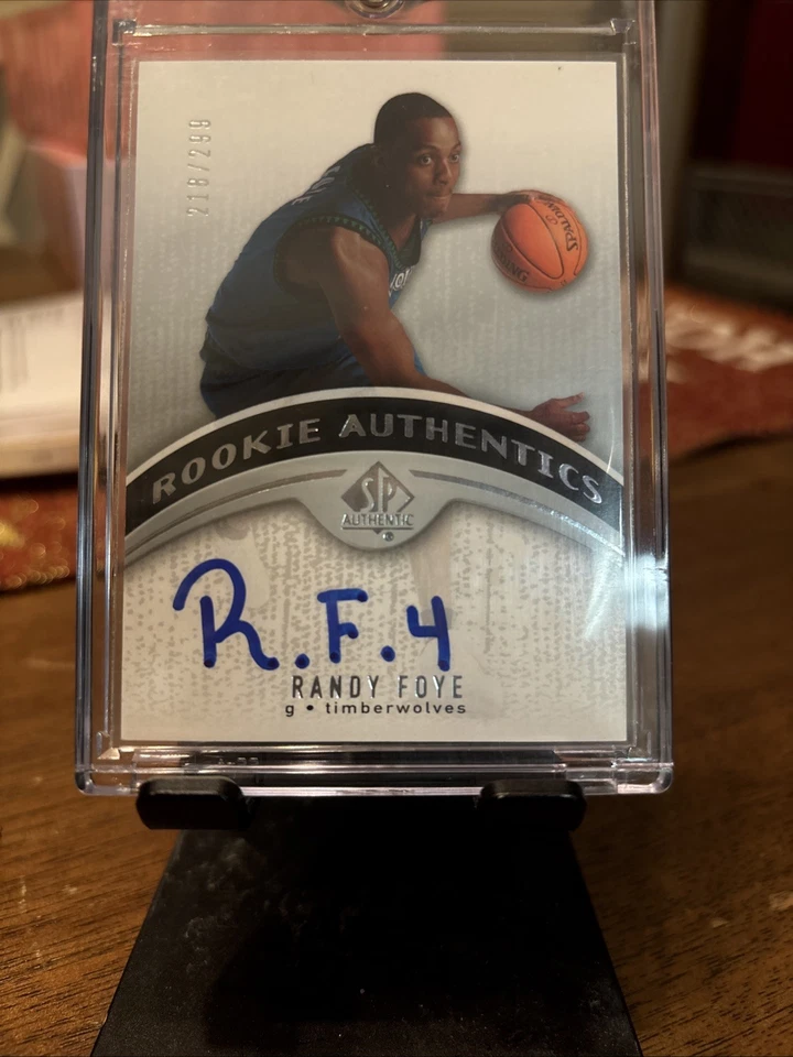 2006-07 SP Authentic Auto /299 Randy Foye #128 Rookie Minnesota Timberwolves - Image 3 of 4
