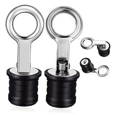 2 Pieces Drain Snap Plug Boat Drain Plug for Drains 1 Inch Stainless Steel