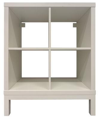 New IKEA KALLAX White Shelving Unit with Underframe (30 ⅜x37
