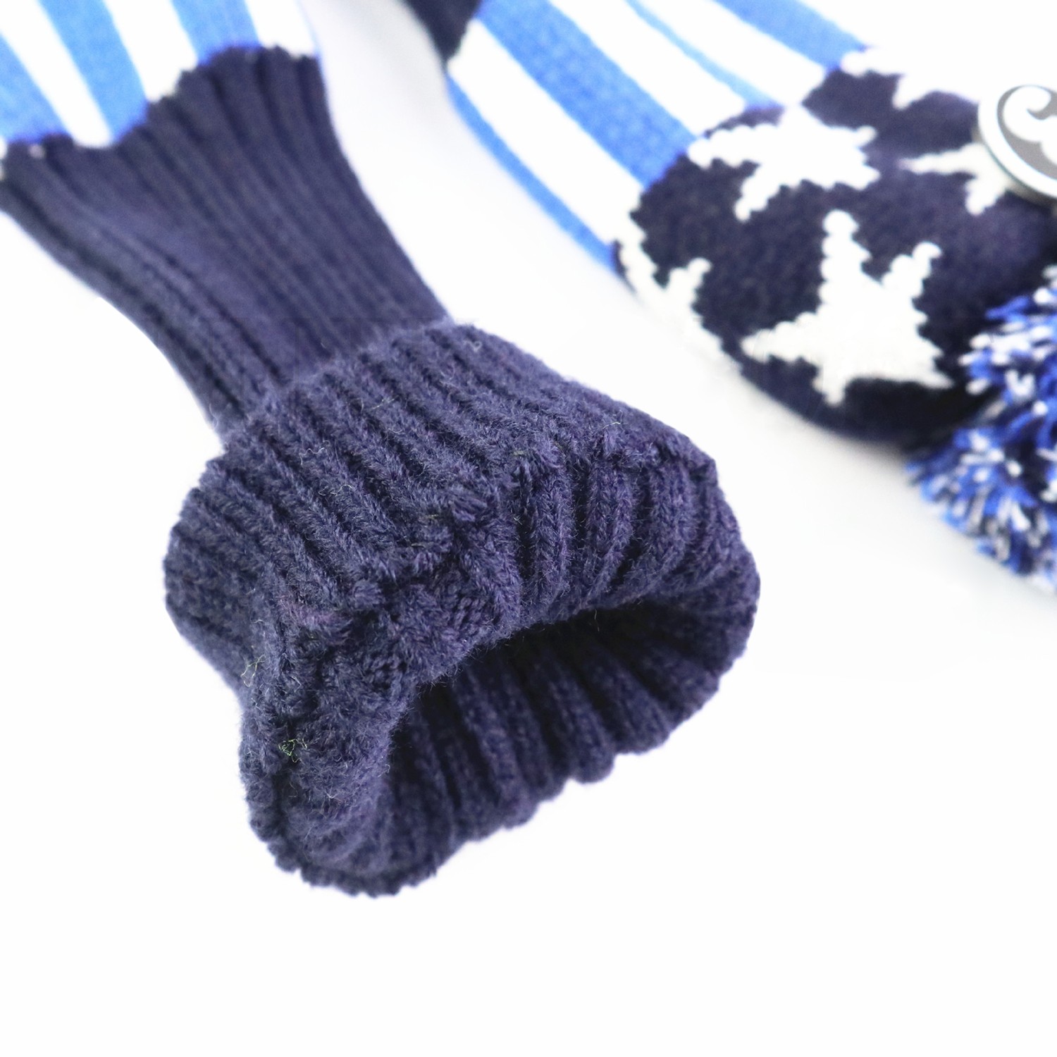 3 Piece Set Vintage Golf Club Knitted Headcover Fairway Woods Club Head Cover