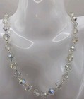 Vintage Coro Faceted AB Crystal with Ornate Clasp 7.5 Inches — photo 1