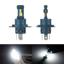 2x H4 65W 12 SMD 3570 CSP LED Bulbs Headlight Daytime Fog Driving Light No Error