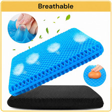 Gel Seat Cushion Honeycomb Design Breathable Pressure Relief Office Car Chair