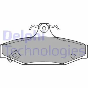 Plaquettes de frein Semi-Metallic LP1420 DELPHI pour SSANGYONG CHEVROLET PONTIAC - Photo 1/4