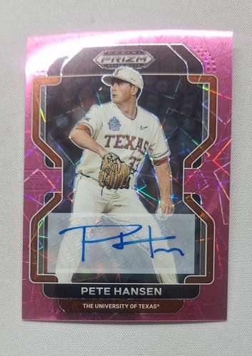 2022 Panini Prizm Draft Picks - Pete Hansen #PDP97 Neon Pink Velocity Prizm... - Picture 1 of 2