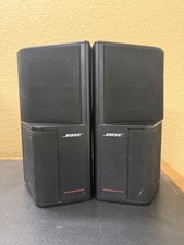 Bose Acoustimass SE-5 Dual Cube Satellite Speakers Pair Black Made Japan VIDEO