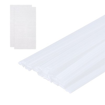 20 Pcs Plastic Welding Rods, 8 Inch with Reinforcing Mesh, White
