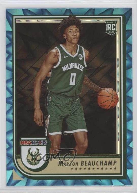 2022-23 Panini NBA Hoops Rookies Teal Explosion MarJon Beauchamp #254 0yu9