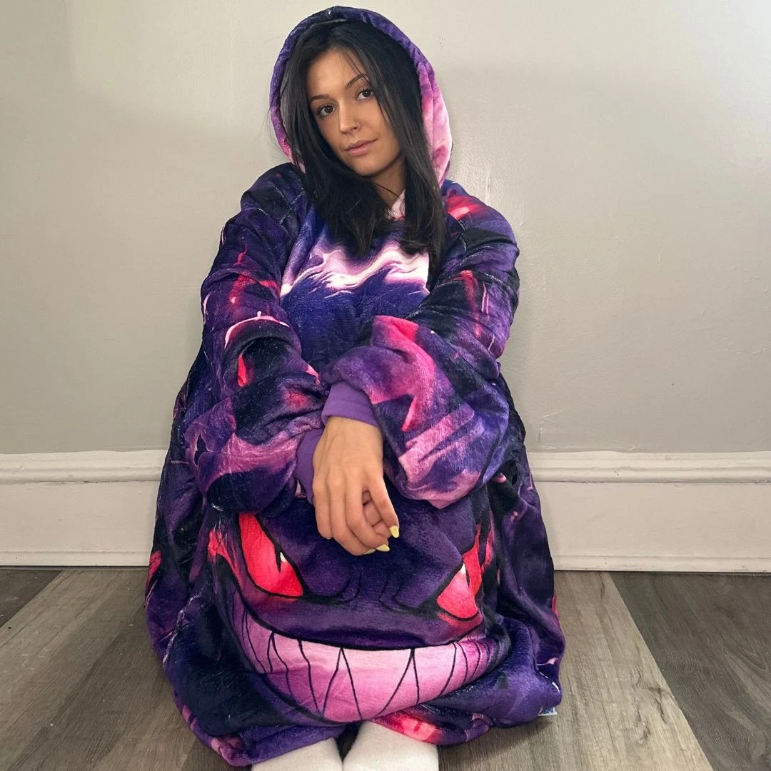 Gengar Oversized Blanket Hoodie