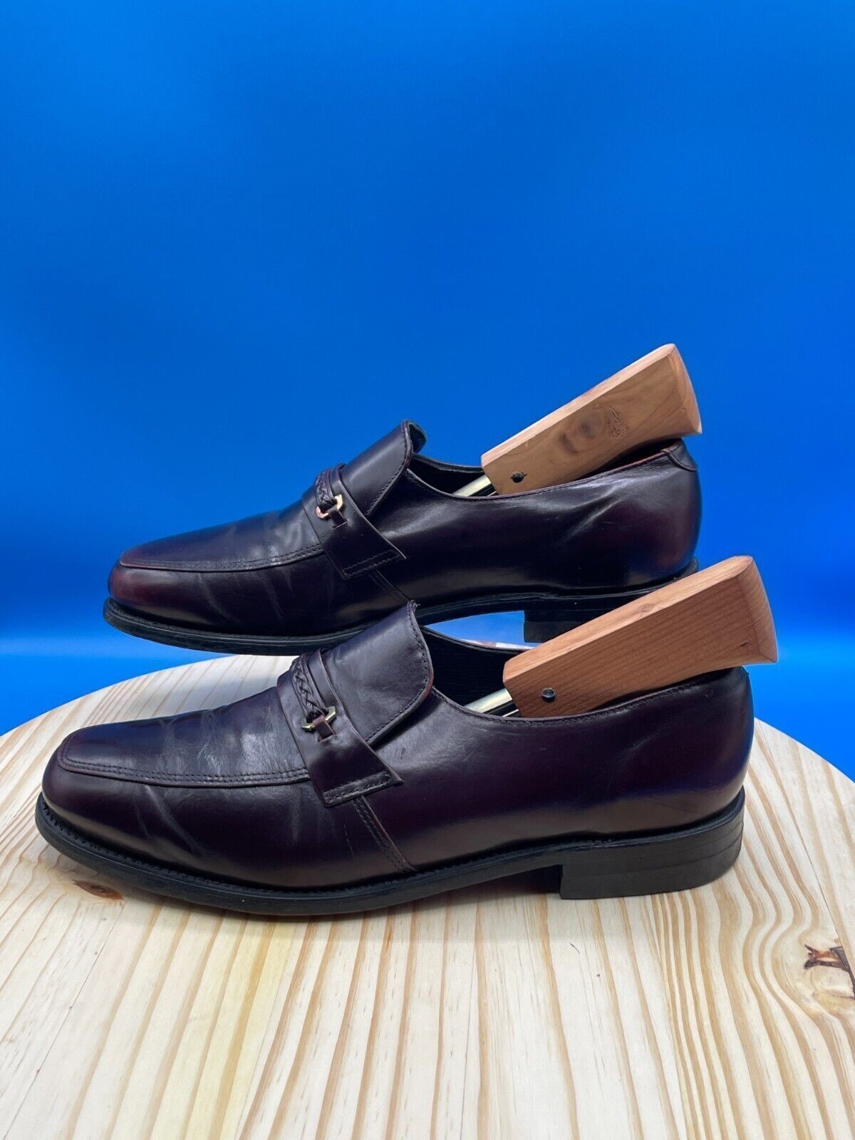 SAOLA Abito Executive Imperials Uomo Tg 9 5 Marrone Pelle Verniciata Slip On 456776K4