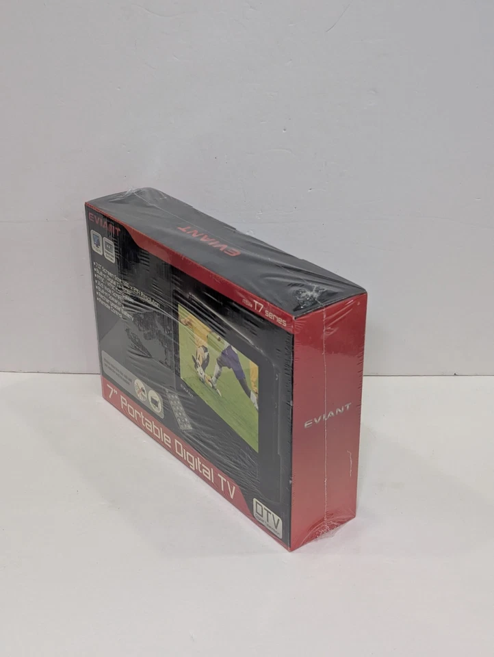 Eviant T7 7" Portable LCD Digital TV AC Adaptor Remote Control New Sealed DTV - Image 3 of 4