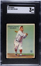 1933 GOUDEY HACK WILSON  #211  SGC 3