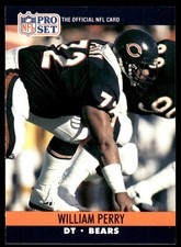 William Perry 1990 Pro Set #455 Bears NFL READ FREE SHIPPING AutographDen