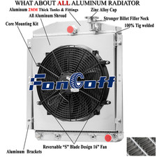 For 1948-1954 52 53 Chevrolet Gmc Truck 3100 3600 L6 4 Rows Radiatorshroud Fan For 1948-1954 52 53 Chevrolet Gmc Truck 3100 3600 L6 4 Rows Radiatorshroud Fan