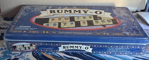 NEW Rummy-O Tile Game by Cardinal 1999 Collector's Tin RUMMY-O, Sealed, up to 4 - Picture 4 of 4