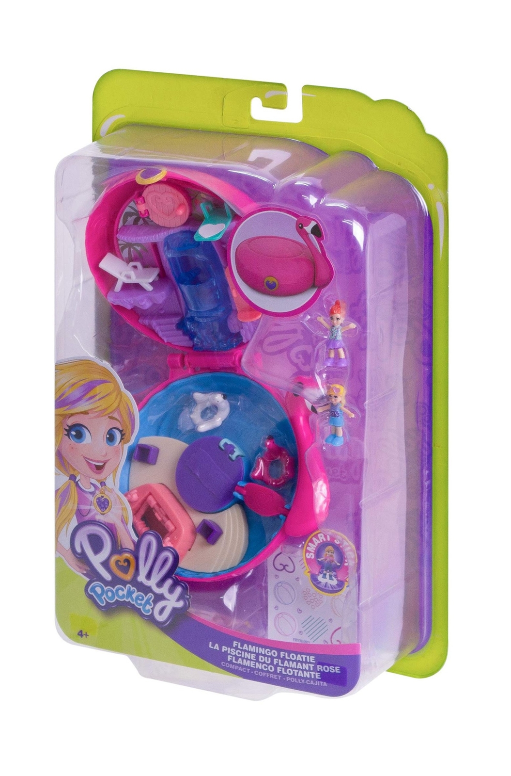 polly pocket flamingo set