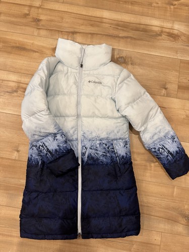 Columbia Disney Elsa Frozen II Long Winter Puffer New Coat Girls M 10/12 Limit E