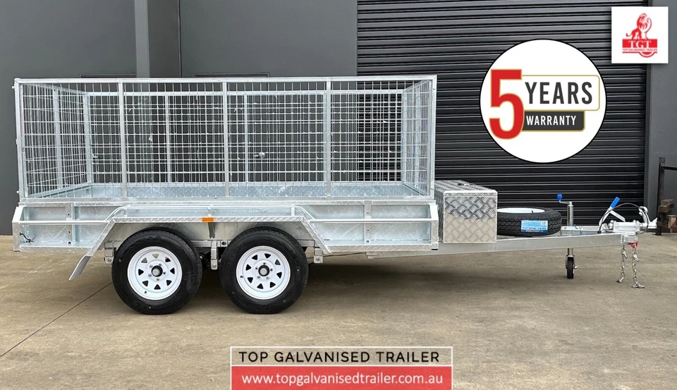 10x5 Tandem Axle Galvanised Box Trailer 2000kg ATM - image 2 of 4