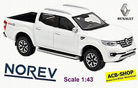 Renault Alaskan Pick-Up 2017-18 Weiss White 1:43 Norev 518353