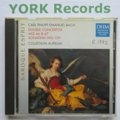 C.P.E. BACH - Double Concertos Wq 46 & 47 COLLEGIUM AUREUM - Ex Con CD DHM