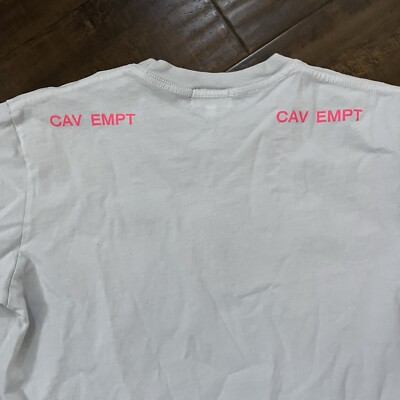 C.E CAVEMPT CAV EMPT Emp Tee Mens White T-Shirt Large Made In
