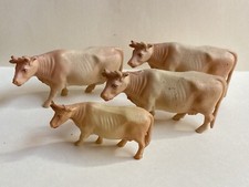 Set of 4 Vintage Antique Celluloid Cows - Made in USA