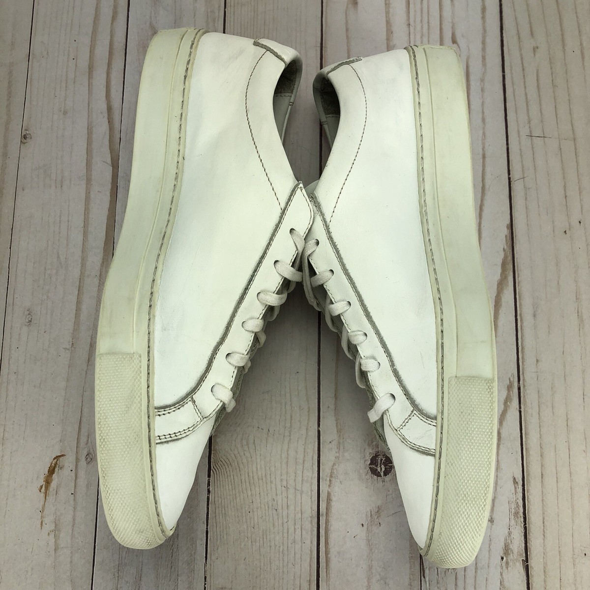 Common Project Achilles Low Shoes Sneakers White Leather Size EU40