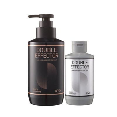 RYO Double Effector Black Shampoo 321ml + Treatment 110ml Set K-Beauty