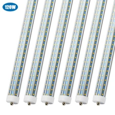 120W 8FT T8 LED Tube Light Bulbs Garage Ceiling FA8 Single Pin LED Shop Lights