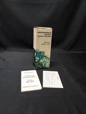 VINTAGE Commodore Portable Electronic Calculator 9R-25 - ORIG BOX  PAPERS ONLY