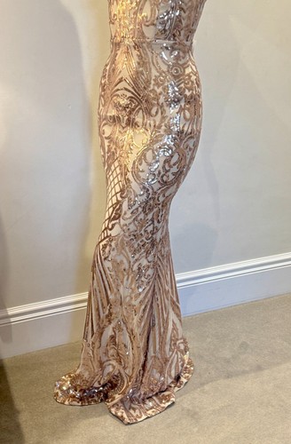 Brand new XS prom dress, lace-up back, long, mermaid, sequin, formal dress - Picture 2 of 5