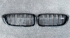 BMW M3 F80 M PERFORMANCE HIGH GLOSS PIANO BLACK KIDNEY GRILLES &amp; GRILLE BADGE