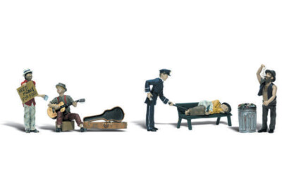Woodland Scenics ~ N Scale People ~ Park Bums ~ A2196