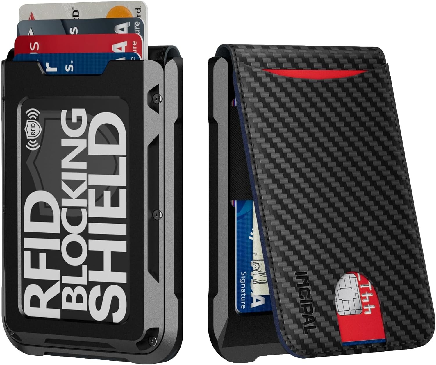 Men's RFID-Blocking Tactical Bifold Wallet with Money Clip & Card Holder-image