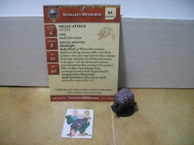 =Dungeons and Dragons D&D UNHALLOWED Intellect Devourer 54/60 with card=