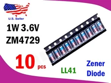 1W 3.3V-36V SMD LL41 Zener Diode (10 pcs) - Free & Fast shipping