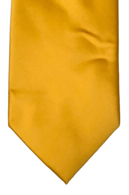Creazioni Tucci Firenze Gold Krawatte 100% Seide Handarbeit in Italien Herren Brandneu